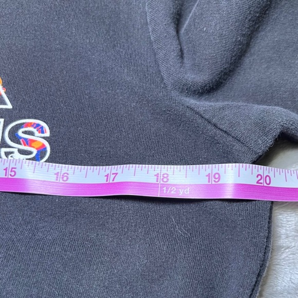 Adidas Pullover Hoodie Womens Medium Black Floral Logo Sweatshirt Sporty Casual - Picture 10 of 12